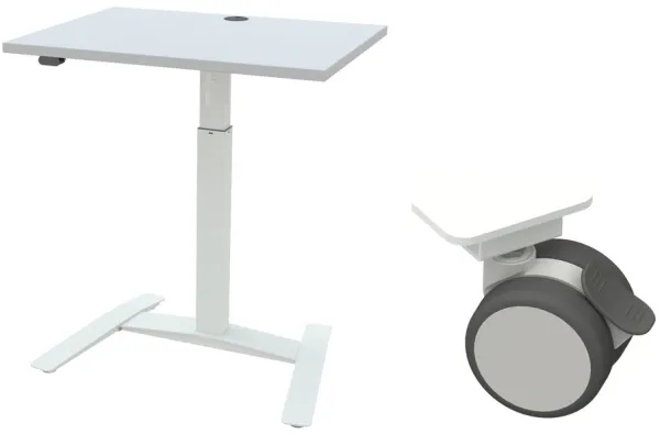 Einzelsäulen-Hubtisch - Rollen